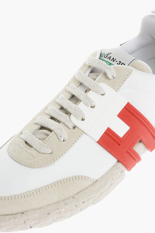 Sneakers Basse 3R in  Pelle con Sola in Gomma