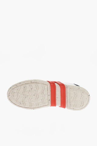 Sneakers Basse 3R in  Pelle con Sola in Gomma