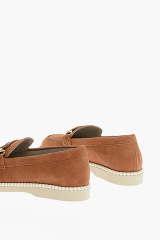 Mocassini Bit in Suede con Suola in Gomma