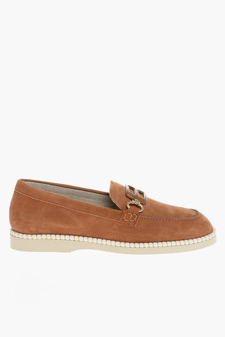 Mocassini Bit in Suede con Suola in Gomma