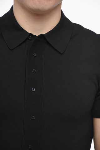 Polo Slim Fit in Tessuto Tecnico