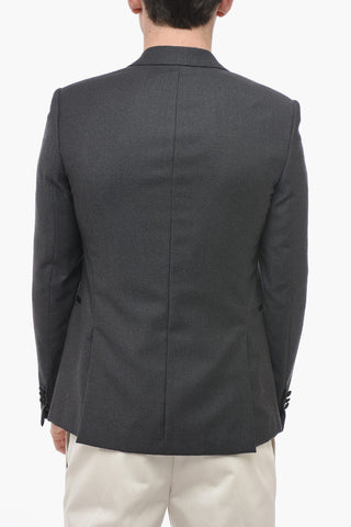 Giacca Tuxedo a 2 Buttoni Slim Fit con Reverse a Lancia