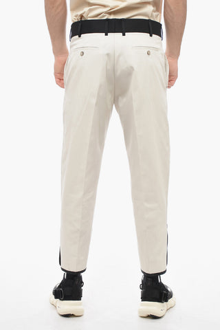 Cotton Twill Trousers TOM with Contrasting Waistband