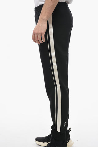 Low-Rise Skinny Fit Sweatpants with Side Contrasting Bands