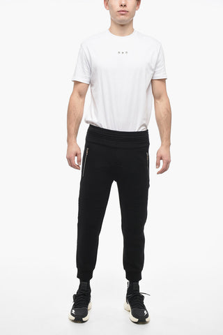 Low-Rise Biker Sweatpants with Zipped Pockets