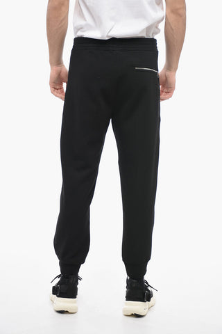 Multipocketed Biker Sweatpants with Cuffs
