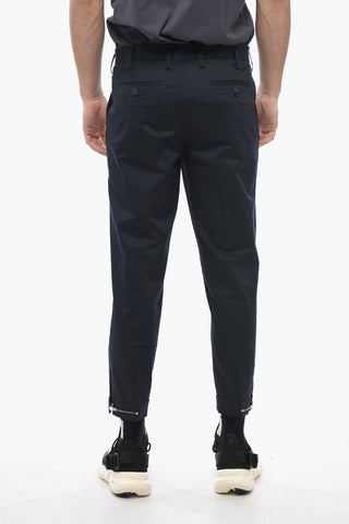 Slim Fit Pants BARRETT METAL with Adjustable Ankle