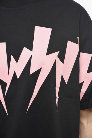 T-Shirt Rundhals JUMBLEND BOLT Slim Fit mit Prints