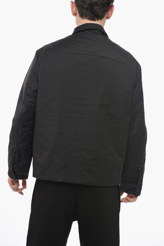 Padded Boxy Fit Overshirt with Double Breast Pockets