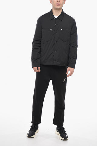 Padded Boxy Fit Overshirt with Double Breast Pockets