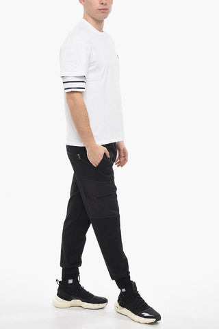 T-Shirt Girocollo MUSIC BOLT Slim Fit con Doppia Manica