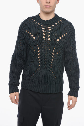Maglia Easy Fit in Misto Cotone Crochet