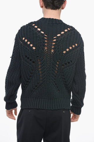 Maglia Easy Fit in Misto Cotone Crochet