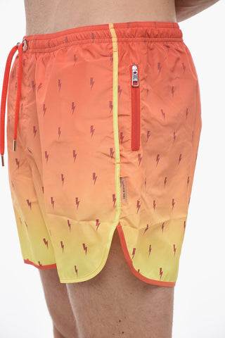 MICROBOLT Boxer Swimsuit with Gradient Effect