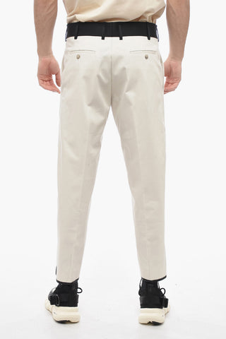 Cotton Twill Trousers TOM with Contrasting Waistband