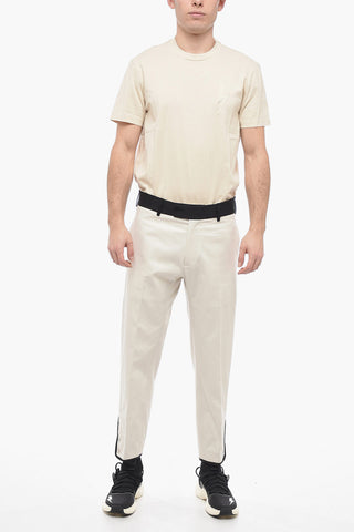 Cotton Twill Trousers TOM with Contrasting Waistband