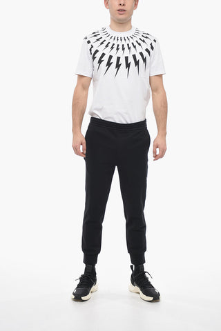 Cotton Skinny Fit Joggers with Cuffs