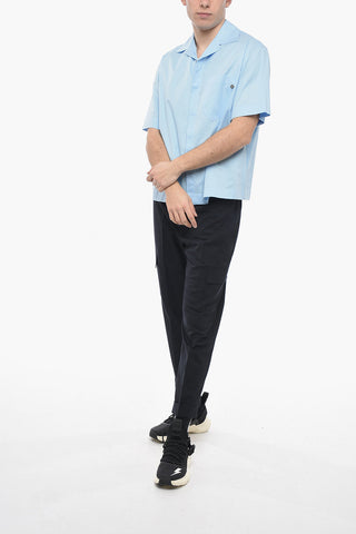 Camicia Boxy Fit a Maniche Corte con Taschino