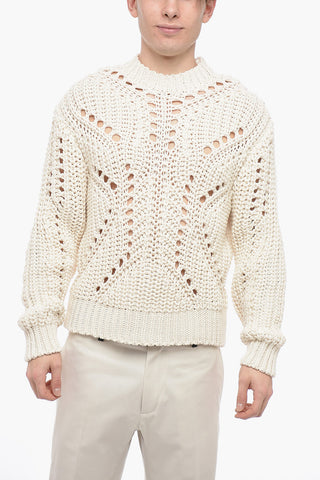 Maglia Easy Fit in Misto Cotone Crochet