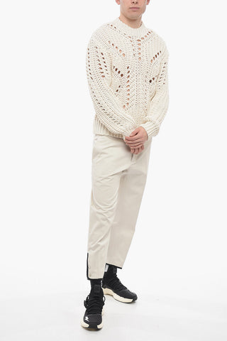 Maglia Easy Fit in Misto Cotone Crochet