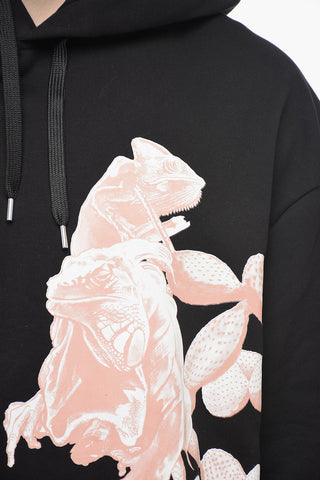 Felpa Hoodie DESERT ANIMALS in Cotone Garzato