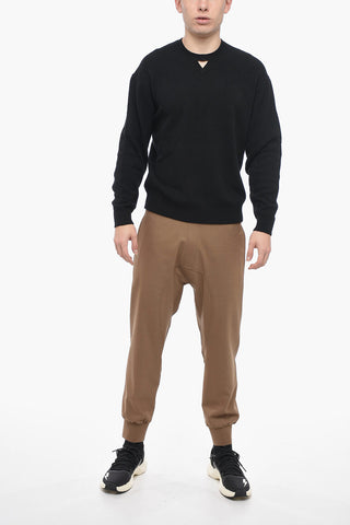 Jacquard Cotton Blend Blouson Fit Sweater