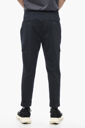 Cargo-Hose REM aus Schurwollmischung mit niedriger Taille