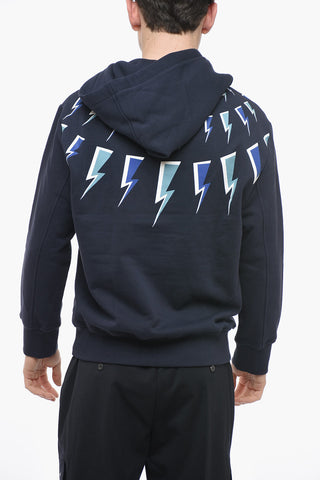 Fleece Cotton FAIRISLE THUNDERBOLT Hoodie