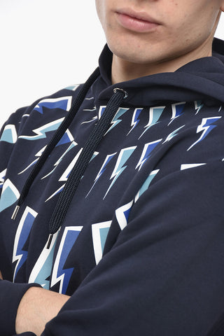 Fleece Cotton FAIRISLE THUNDERBOLT Hoodie