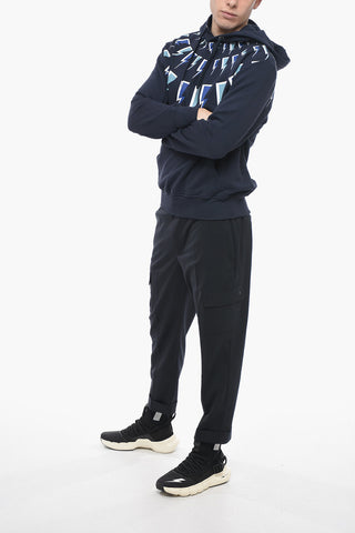 Fleece Cotton FAIRISLE THUNDERBOLT Hoodie