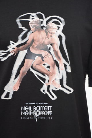 Printed THE MODERN ART OF JIU JITSU Crew-neck T-Shirt