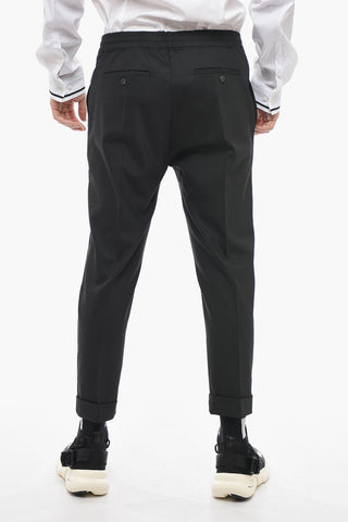 Slim Fit REM Pants with Elastic Waistband