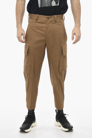 Skinny Fit FIREMAN Cargo Pants with Buttoned Ankle