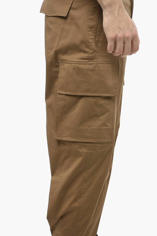 Skinny Fit FIREMAN Cargo Pants with Buttoned Ankle