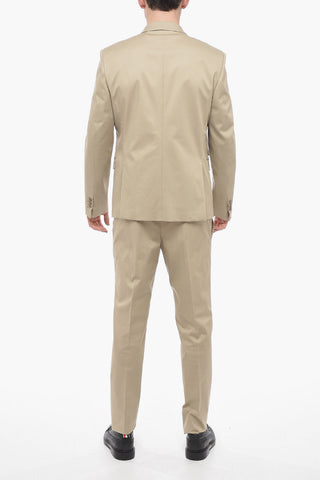 Notch LapeL Stretch Cotton Slim Fit Suit