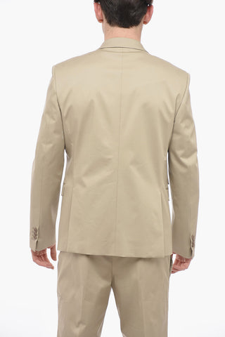 Notch LapeL Stretch Cotton Slim Fit Suit