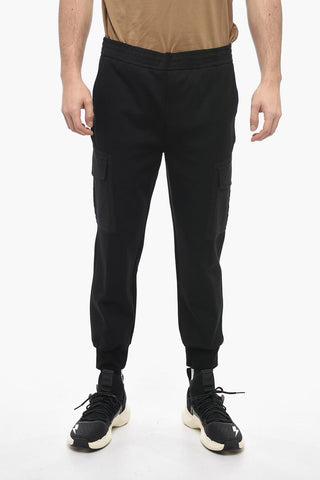 Pantaloni Cargo Skinny Fit a Vita Bassa con Elastico in Vita