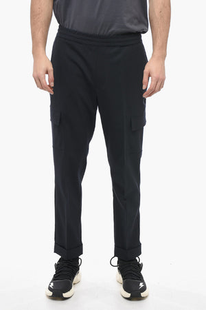 Cargo-Hose REM aus Schurwollmischung mit niedriger Taille
