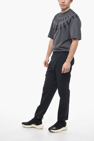 Cargo-Hose REM aus Schurwollmischung mit niedriger Taille