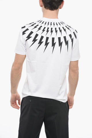 Rundhals-T-Shirt FAIR-ISLE THUNDERBOLT Slim-Fit