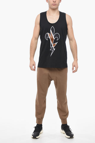 Tanktop FLEUR-DE-THUNDER mit Stickerei