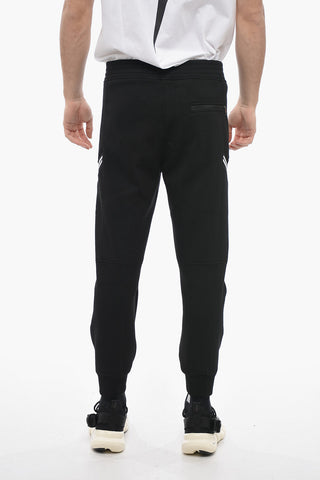 Skinny Fit Low-Rise Sweatpants with Zipped Pockets