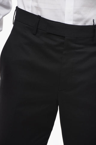 Cotton Twill Slim-Fit Trousers JAMIE with Ankle Zip