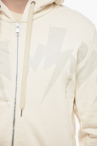 Front Zipped JUMBLED BOLT Hoodie