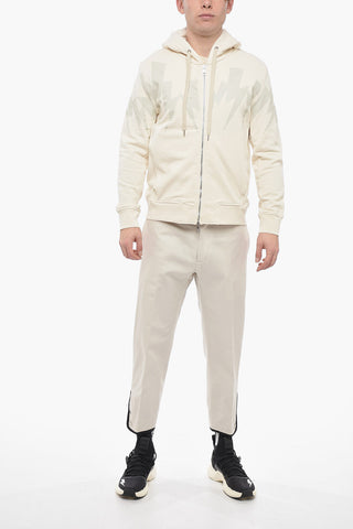 Front Zipped JUMBLED BOLT Hoodie