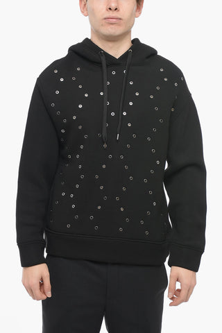 Easy Fit Neoprene Hoodie with Decorative Eyelets