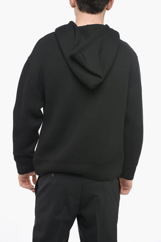 Easy Fit Neoprene Hoodie with Decorative Eyelets