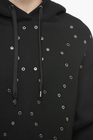 Easy Fit Neoprene Hoodie with Decorative Eyelets