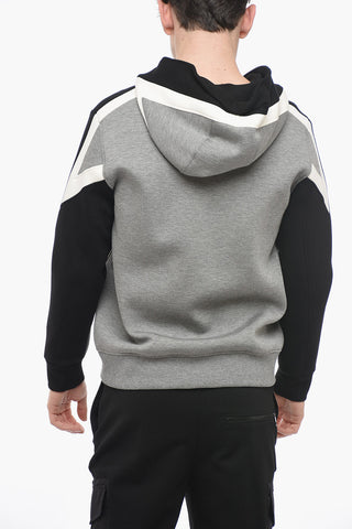 Neoprene MODERNIST THUNDERBOLT Sweatshirt with Zip Closure