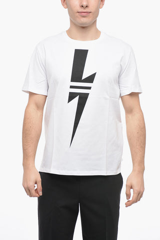 Crew Neck THUNDERBOLT Loose Fit T-Shirt